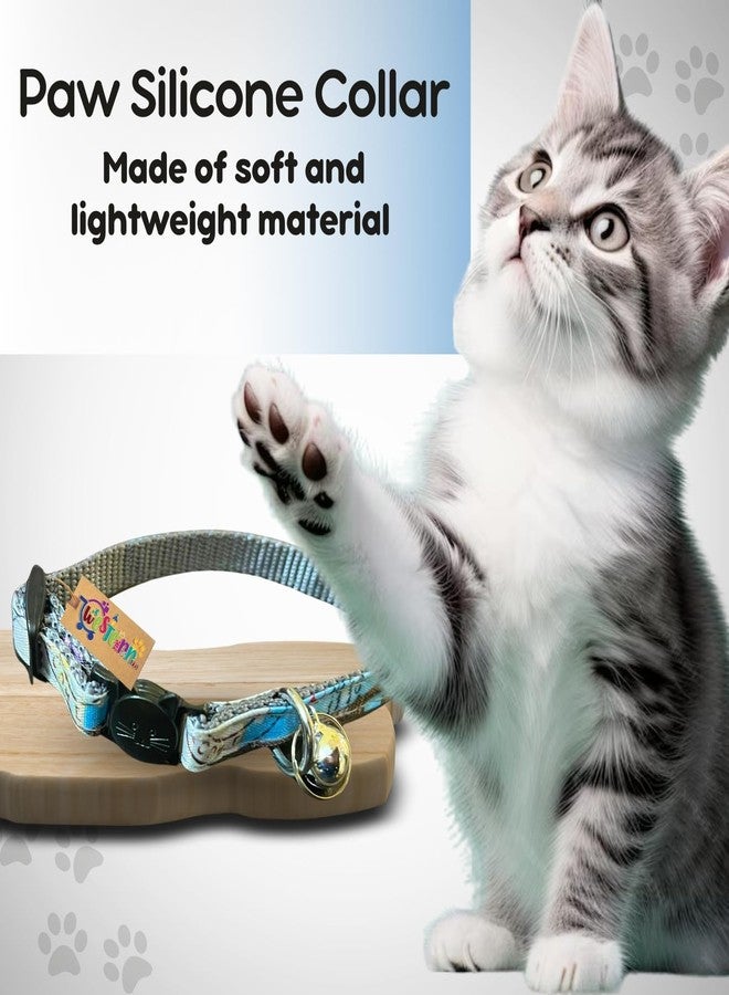 ويستيرن إرا طوق على شكل وجه قطة من العصر الغربي مزود بإبزيم وجرس - آمن وأنيق، قابل للتعديل، تصميم متين للقطط المنزلية والخارجية - مصنوع من مادة ناعمة مع جرس أنيق للتتبع، مثالي للقطط - Image 5